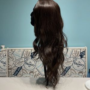 ✨HOST PICK ✨Dark brown synthetic wig 24”